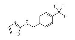 2-Oxazolamine, N-[[4-(trifluoromethyl)phenyl]methyl]结构式