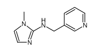 3-Pyridinemethanamine, N-(1-methyl-1H-imidazol-2-yl) Structure