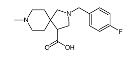 2,8-Diazaspiro[4.5]decane-4-carboxylic acid, 2-[(4-fluorophenyl)methyl]-8-methyl Structure