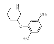 3-(2,5-Dimethylphenoxy)piperidine结构式