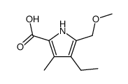 4-ethyl-5-methoxymethyl-3-methylpyrrole-2-carboxylic acid结构式