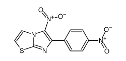 5-nitro-6-(4-nitrophenyl)imidazo(2,1-b)thiazole结构式