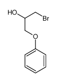 1-bromo-3-phenoxypropan-2-ol Structure