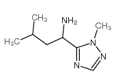 3-methyl-1-(2-methyl-1,2,4-triazol-3-yl)butan-1-amine结构式
