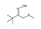 1-methylthio-3,3-dimethyl-2-butanone oxime结构式