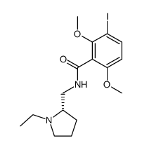 (S)-N-((1-ethylpyrrolidin-2-yl)methyl)-3-iodo-2,6-dimethoxybenzamide结构式
