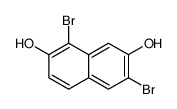 1,6-dibromonaphthalene-2,7-diol结构式