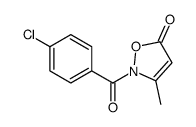 2-(4-chlorobenzoyl)-3-methyl-1,2-oxazol-5-one结构式