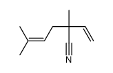 2,5-dimethyl-2-vinyl-4-hexene nitrile结构式