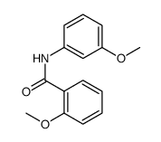 Benzamide, 2-methoxy-N-(3-methoxyphenyl) Structure