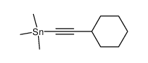 (cyclohexylethynyl)trimethylstannane结构式