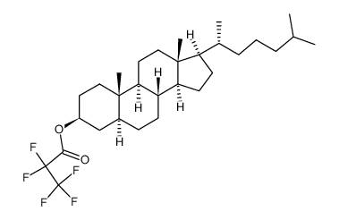 pentafluoropropanoate de cholestanyle Structure