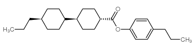 反式,反式-4-丙基苯基4'-丙基双环己基-4-羧酸酯结构式