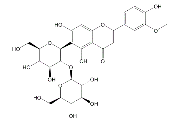 Isoscoparin-2''-Beta-D-glucopyranoside structure