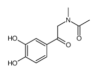 N-[2-(3,4-dihydroxyphenyl)-2-oxoethyl]-N-methylacetamide Structure