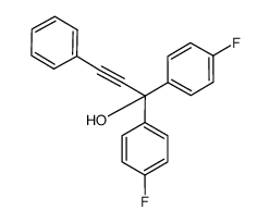 1,1-bis(4-fluorophenyl)-3-phenylprop-2-yn-1-ol结构式