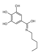 3,4,5-Trihydroxy-N-pentylbenzamide Structure