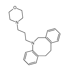 5-(3-morpholin-4-yl-propyl)-5,6,11,12-tetrahydro-dibenzo[b,f]azocine结构式