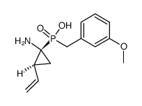 (1-amino-2-vinyl-cyclopropyl)-(3-methoxy-benzyl)-phosphinic acid Structure