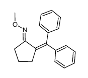 2-diphenylmethylenecyclopentanone O-methyloxime结构式
