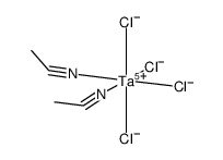 cis-[TaCl4(NCMe)2](1+)结构式