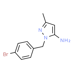 1-(4-Bromobenzyl)-3-methyl-1H-pyrazol-5-amine结构式