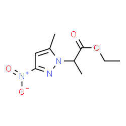 2-(5-METHYL-3-NITRO-PYRAZOL-1-YL)-PROPIONIC ACID ETHYL ESTER结构式