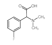 Dimethylamino-(3-fluoro-phenyl)-acetic acid Structure