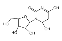 1-[(2R,3R,4S,5R)-3,4-dihydroxy-5-(hydroxymethyl)oxolan-2-yl]-6-hydroxy-1,3-diazinane-2,4-dione结构式