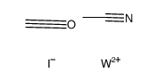 {tungsten(diiodo)(carbonyl)3(acetonitrile)2}结构式