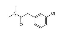 3-Chlor-phenylessigsaeure-dimethylamid结构式