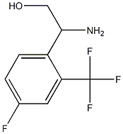 2-AMINO-2-[4-FLUORO-2-(TRIFLUOROMETHYL)PHENYL]ETHAN-1-OL结构式