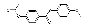 S-(4-methoxyphenyl) 4-(acetoxy)thiobenzoate结构式