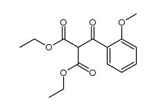 diethyl 2-(2-methoxybenzoyl)malonate Structure
