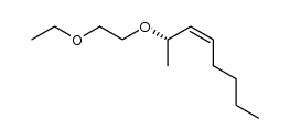 (S,Z)-2-(2-ethoxyethoxy)oct-3-ene结构式