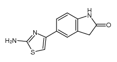 5-(2-Aminothiazol-4-yl)oxindole结构式