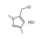 5-(氯甲基)-1,3-二甲基吡唑盐酸盐结构式