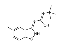 1-tert-butyl-3-(5-methyl-1,2-benzothiazol-3-yl)urea Structure