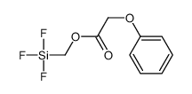 trifluorosilylmethyl 2-phenoxyacetate结构式