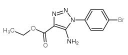 5-Amino-1-(4-bromophenyl)-1H-1,2,3-triazole-4-carboxylicacid ethyl ester结构式