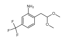 2-(2,2-dimethoxyethyl)-5-(trifluoromethyl)aniline结构式