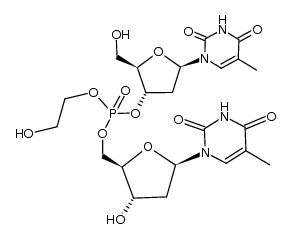 dithymidine 2-hydroxyethyl-phosphate Structure