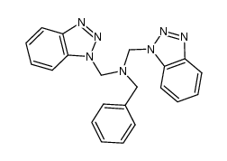 N,N-bis[(benzotriazol-1-yl)methyl]benzylamine Structure