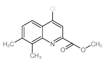 Methyl 4-chloro-7,8-dimethylquinoline-2-carboxylate Structure