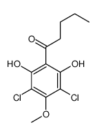 1-(3,5-dichloro-2,6-dihydroxy-4-methoxyphenyl-)-1-pentanone structure