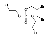bis(2-chloroethyl) 2,3-dibromopropyl phosphate Structure