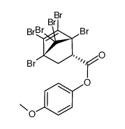 (1R,2S,4S)-1,4,5,6,7,7-Hexabromo-bicyclo[2.2.1]hept-5-ene-2-carboxylic acid 4-methoxy-phenyl ester Structure