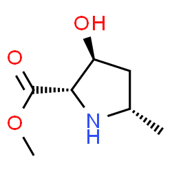 L-Proline, 3-hydroxy-5-methyl-, methyl ester, (2alpha,3beta,5alpha)- (9CI)结构式