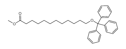 methyl 12-trityloxydodecanoate Structure