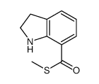 S-Methyl indoline-7-carbothioate结构式